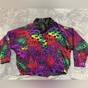 Colorful Animal Print Jacket- perfect for a vintage ski day!